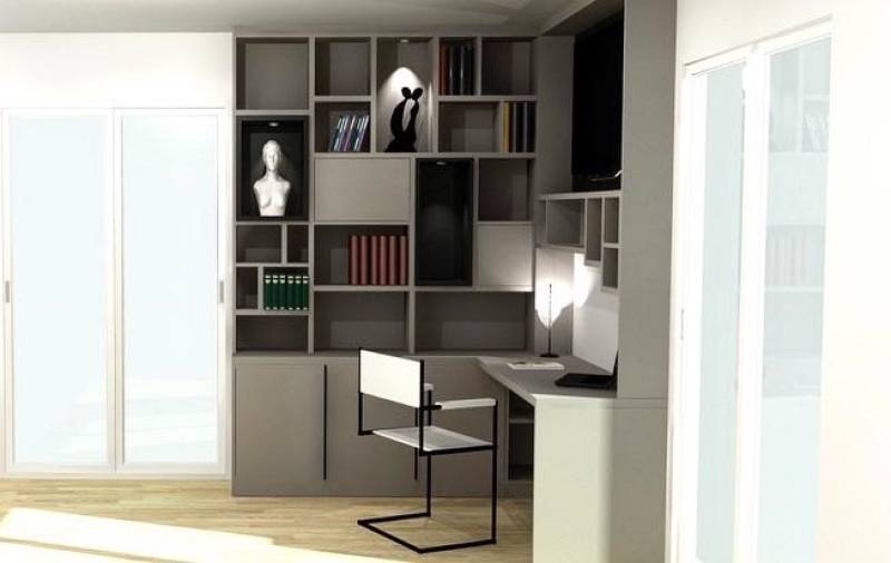 REALISATION 3D DU PROJET BUREAU SUR BORMES LES MIMOSAS